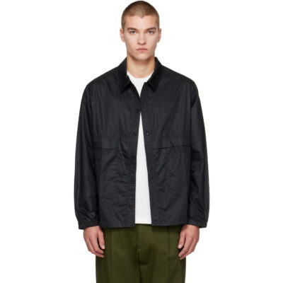 CASEY CASEY Black Lacqued Fabrice Jacket