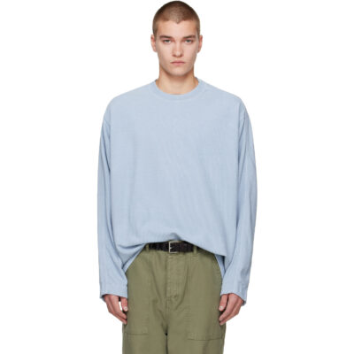CASEY CASEY Blue Workwear Sweatshirt