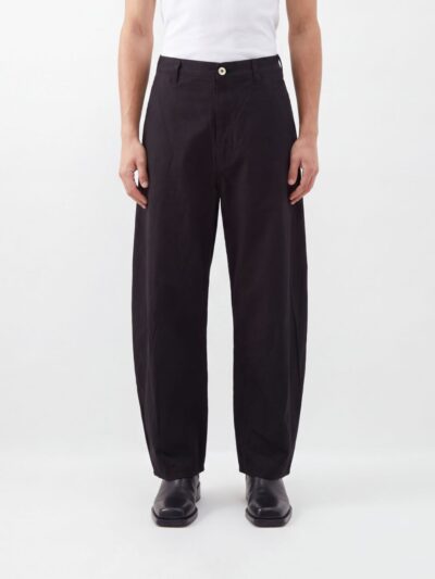 COMME DES GARÇONS Mid-Rise Wide-Leg Baggy Twill Trousers