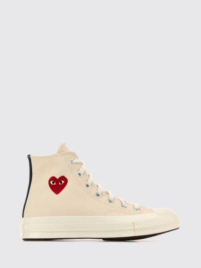 COMME DES GARÇONS PLAY X CONVERSE Chuck 70 High-Top Canvas Sneakers with Logo Print