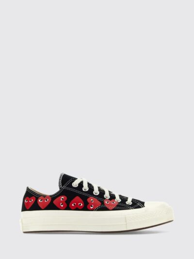 COMME DES GARÇONS PLAY X CONVERSE Chuck 70 Low-Top Canvas Sneakers with Logo Print