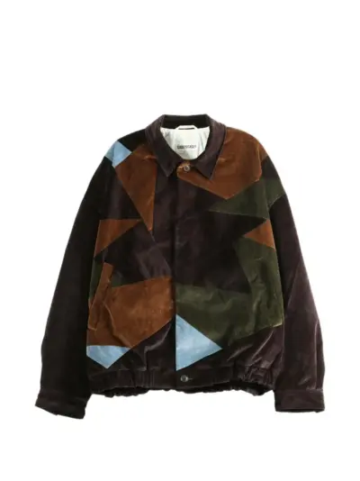 Casey Casey Auber patchwork corduroy jacket - Brown