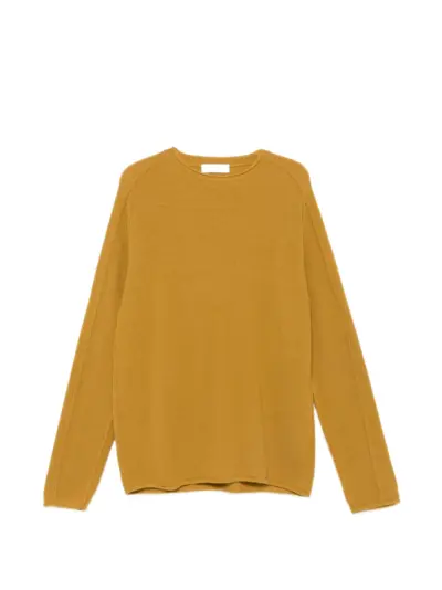 Casey Casey exposed-seam crew-neck sweater - Yellow