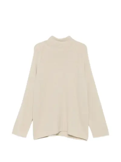 Casey Casey high-neck raglan-sleeve sweater - Neutrals
