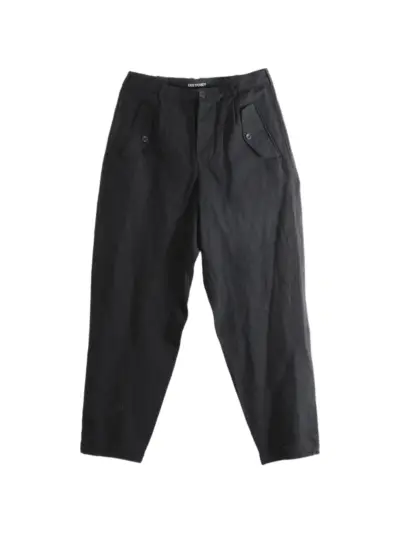 Casey Casey pleated-detail button-flap trousers - Black
