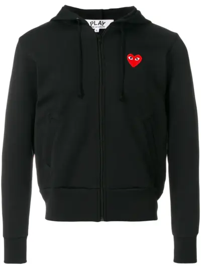 Comme Des Garçons Play hooded bomber jacket - Black
