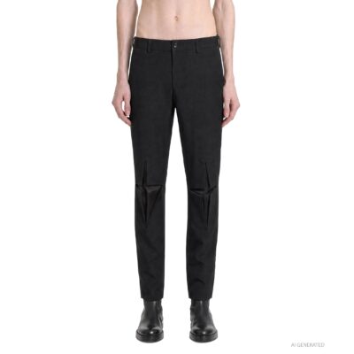 Comme des Garçons Cut-Out Skinny Wool Trousers