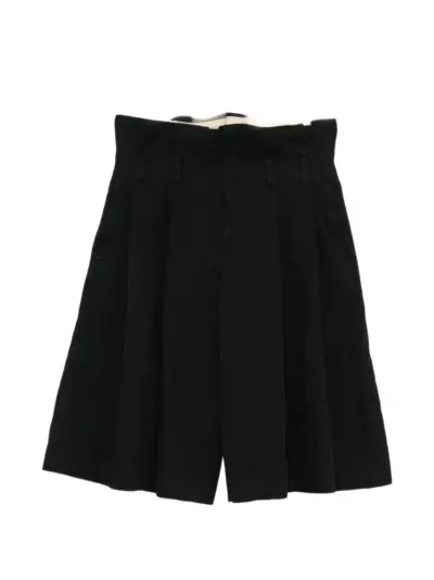 Comme des Garçons Homme Plus pleated wide-leg shorts - Black