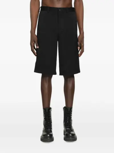 Comme des Garçons Homme Plus zip-detailed tailored shorts - Black