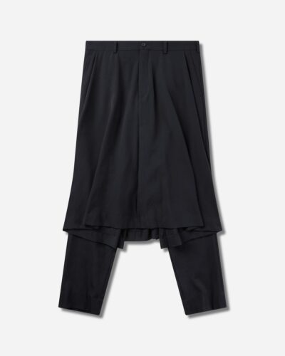 Comme des Garçons Men s Wool Gabardine Hybrid Skirt Trousers Black
