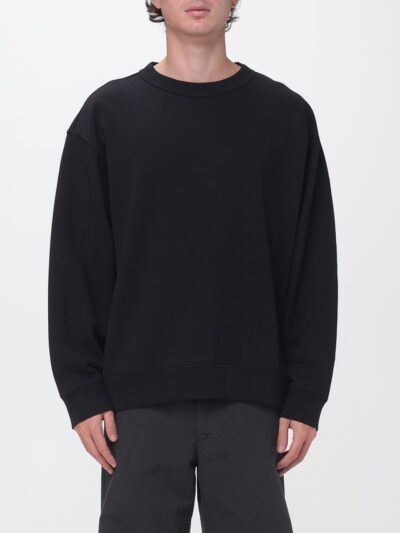 DRIES VAN NOTEN Oversized Cotton Sweatshirt with Crew Neck and Dropped Shoulders