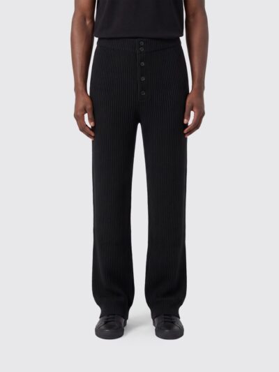 DRIES VAN NOTEN Slim-Fit Ribbed-Knit Wool Trousers with Elasticated Waist