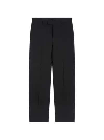 DRIES VAN NOTEN long straight-leg wool trousers - Black