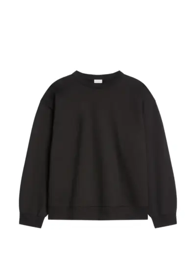 DRIES VAN NOTEN oversized cotton sweatshirt - Black