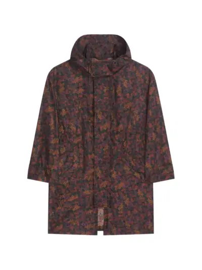 DRIES VAN NOTEN oversized printed parka - Black