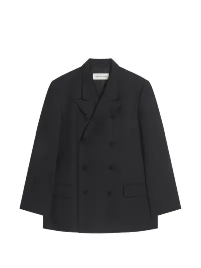 DRIES VAN NOTEN oversized wool blazer - Black