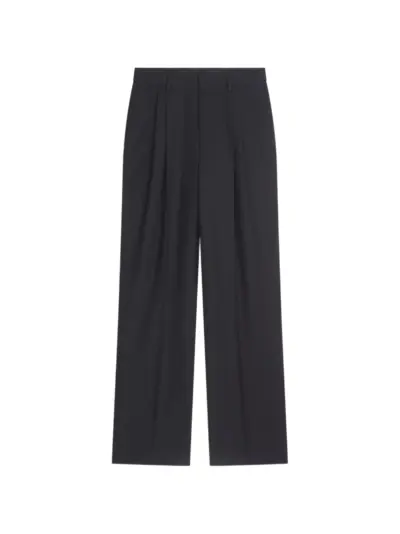 DRIES VAN NOTEN straight-leg wool trousers - Black