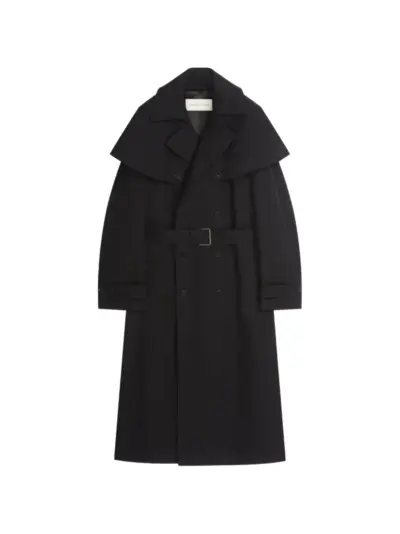 DRIES VAN NOTEN water-repellent trench coat - Black