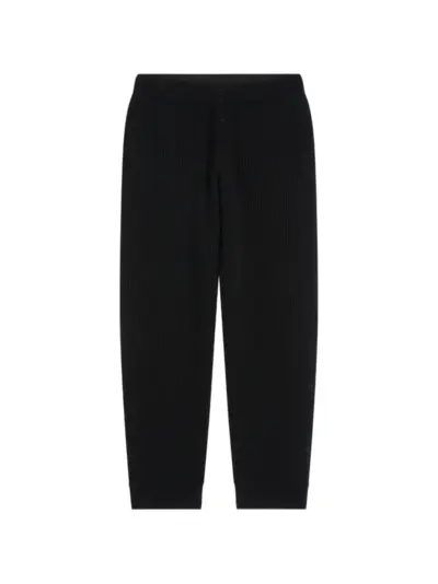 DRIES VAN NOTEN wool trousers - Black