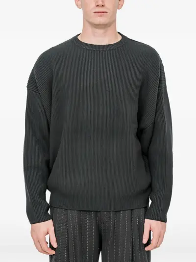 Devoa Cromagnon ribbed-knit sweater - Grey