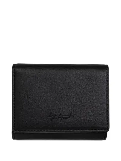 Discord Yohji Yamamoto Discord logo-embossed wallet - Black
