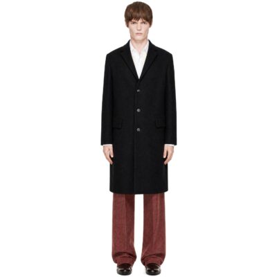 Dries Van Noten Black Wool Coat