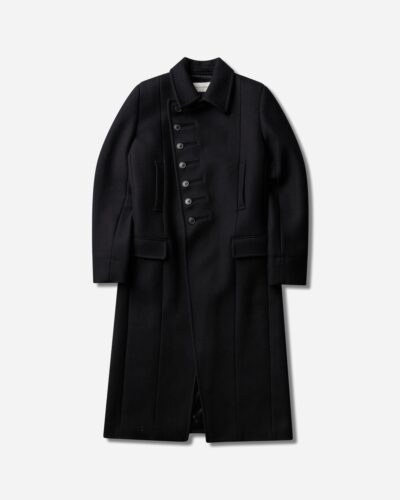 Dries Van Noten Men s Fitted Wool Coat Black