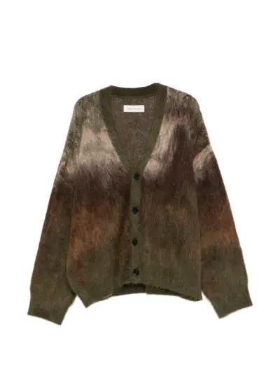 Feng Chen Wang brushed-knit cardigan - Green