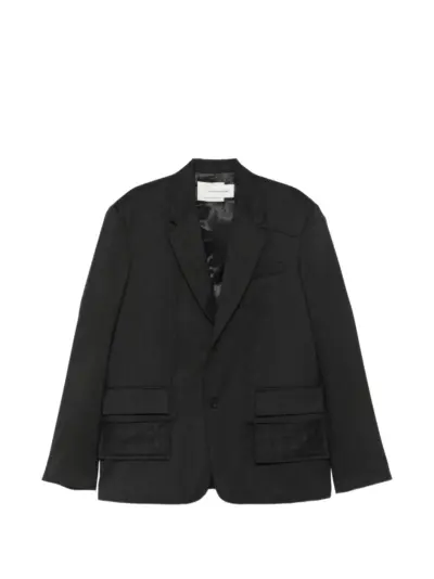 Feng Chen Wang layered flap-pocket blazer - Grey