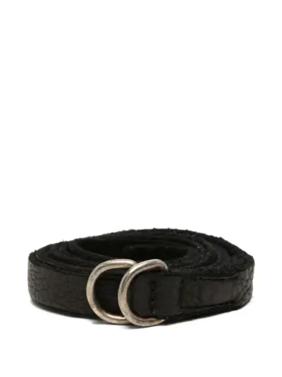 Guidi D-ring leather belt - Black