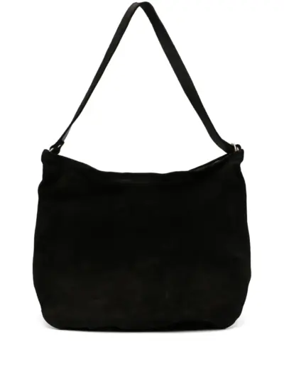 Guidi leather shoulder bag - Black