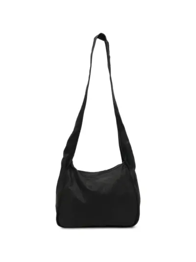 Guidi leather shoulder bag - Black