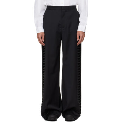 HELIOT EMIL Black Vibraxis Tailoring Trousers