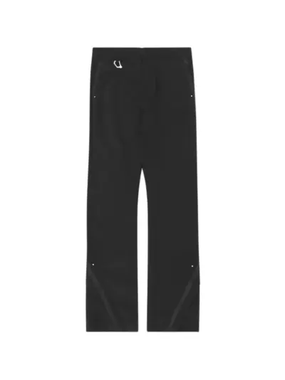 HELIOT EMIL Moire trousers - Black