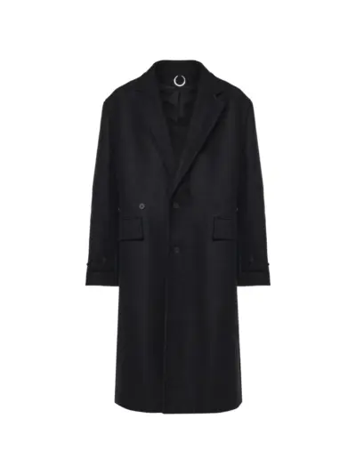 HELIOT EMIL button-fastening coat - Black