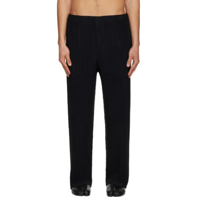 HOMME PLISSÉ ISSEY MIYAKE Black Color Pleats 1 Trousers