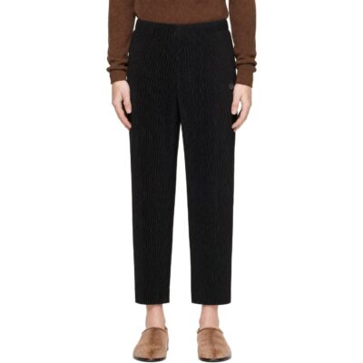 HOMME PLISSÉ ISSEY MIYAKE Black September Slash Trousers