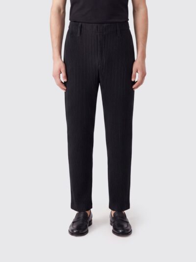 HOMME PLISSE' ISSEY MIYAKE Homme Plissé Issey Miyake Slim Fit Pleated Trousers with Concealed Fastening