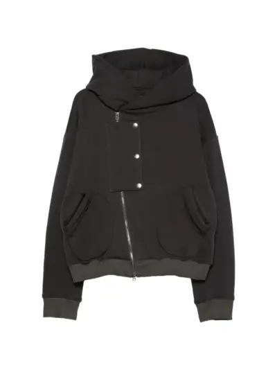 Individual Sentiments panelled hooded jacket - Grey