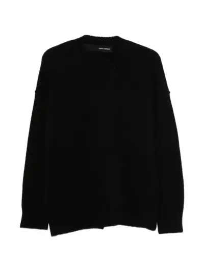Isabel Benenato exposed-seam dropped-shoulder sweater - Black