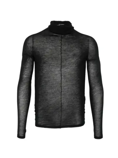 Isabel Benenato long-sleeve T-shirt - Black