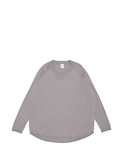 JAN-JAN VAN ESSCHE raglan-sleeve curved-hem T-shirt - Grey