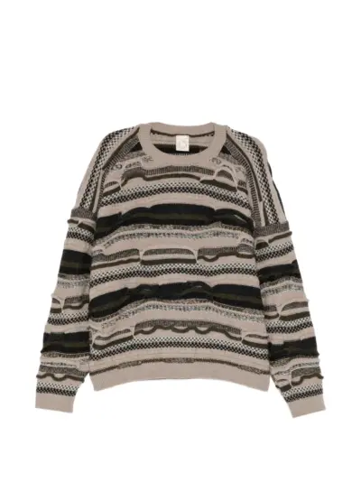 Jan Jan Van Essche textured coogie crew-neck sweater - Neutrals