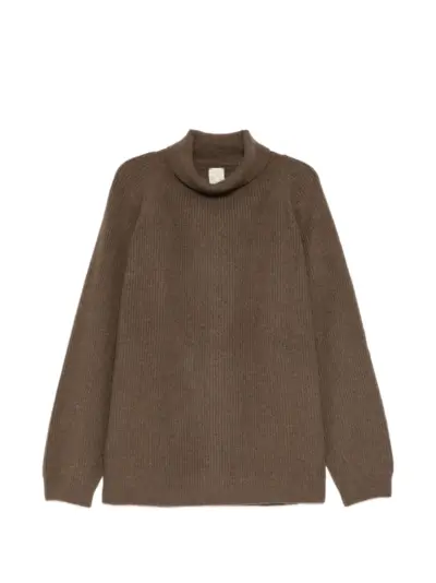 Jan Jan Van Essche turtle-neck raglan-sleeve sweater - Brown