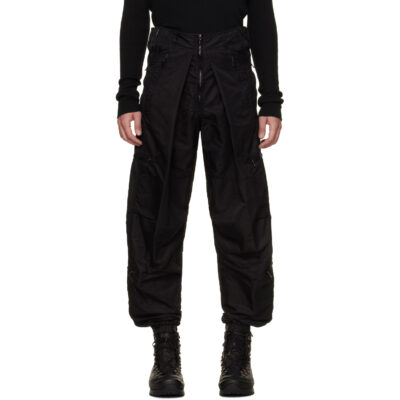 Julius Black Flight Zip Cargo Pants