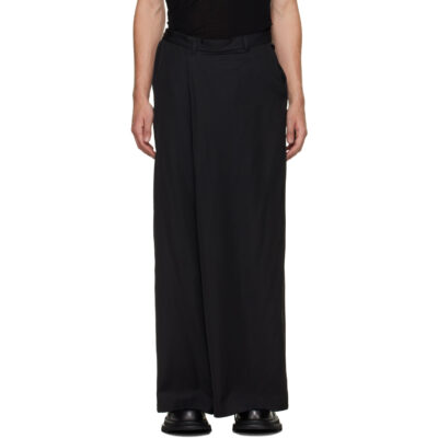 Julius Black Over Wrapping Trousers