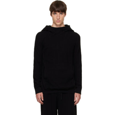 Julius Black Seamed Hoodie
