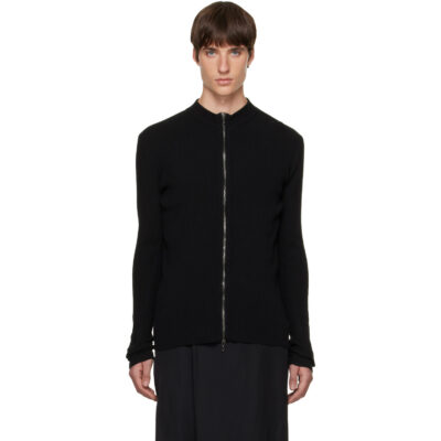 Julius Black Skinny Zip Sweater