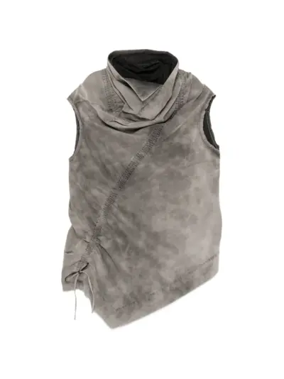 Julius asymmetric draped top - Grey