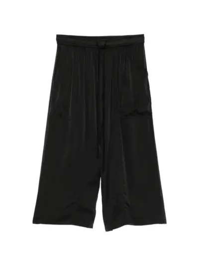 Julius cropped baggy pants - Black